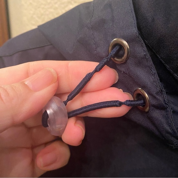 Vintage U.S. POLO ASSN. Navy Red Embroidery Zip Windbreaker Hoodie Jacket-Small - Picture 4 of 8